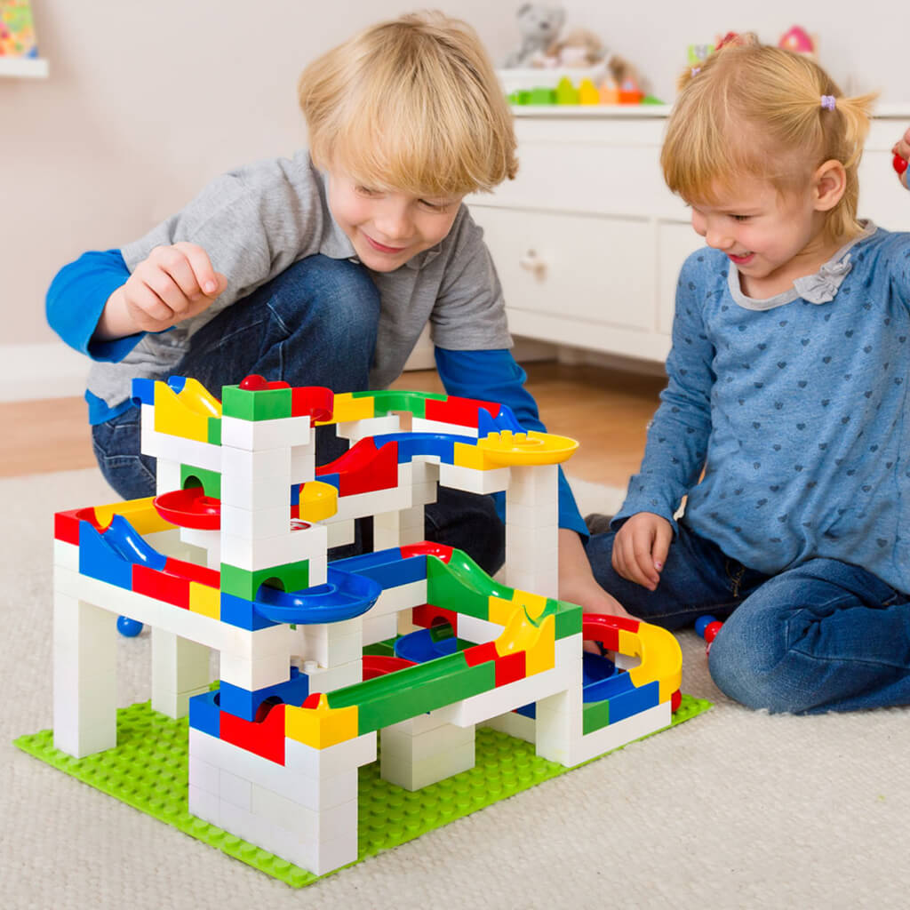 Big Building Box Marble Run - Hubelino (213 Pieces)