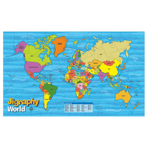 Jigraphy World 112-Piece Jigsaw Puzzle - The Happy Puzzle Company