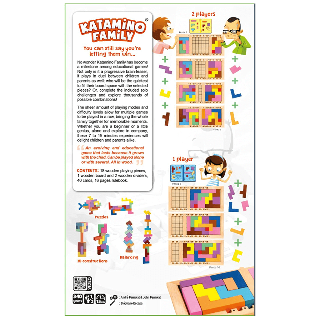 Katamino Family Wooden Puzzle Game - Gigamic
