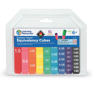Fraction Tower Cubes - Equivalency Set - Steam Rocket
