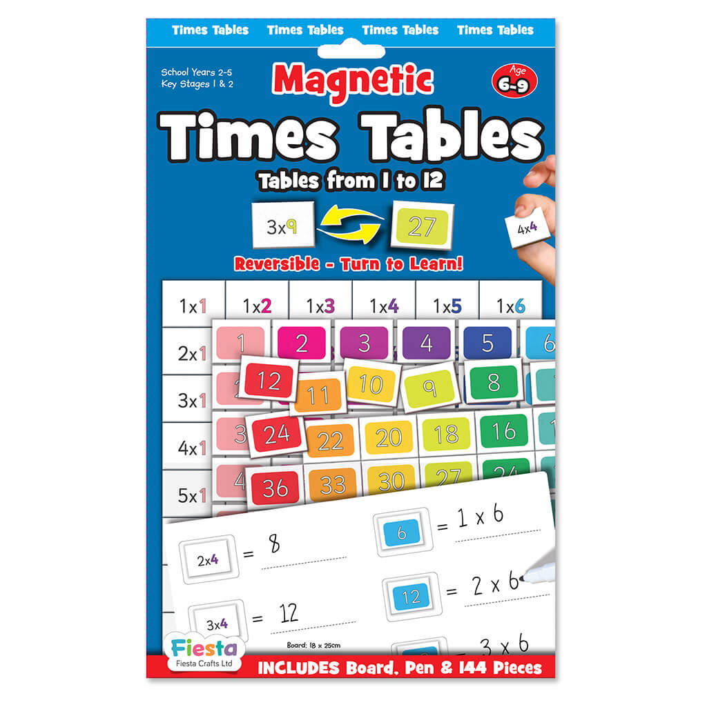 Magnetic Times Tables - Fiesta Crafts
