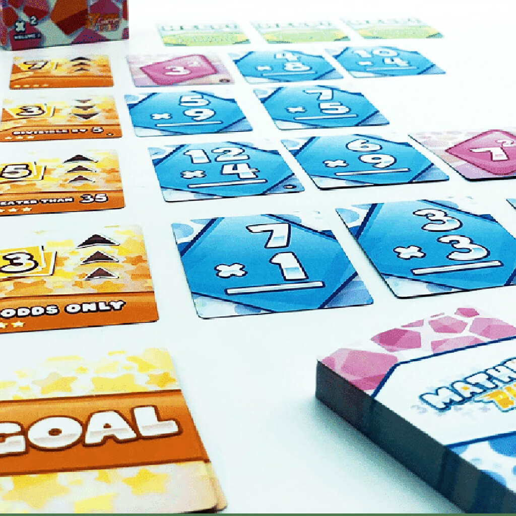 Math Rush 2: Multiplication and Powers Card Game - Genius Games