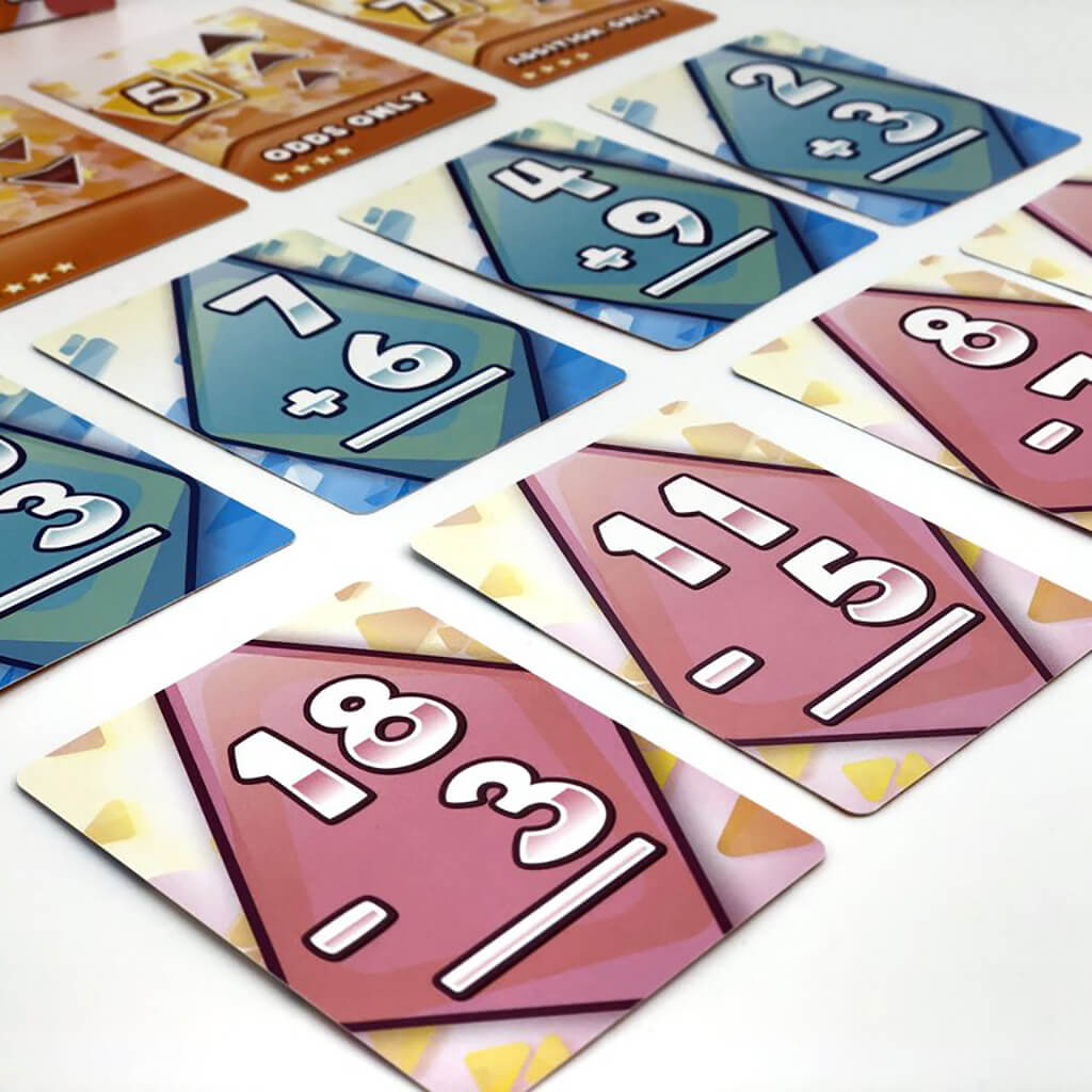 Math Rush Math Rush: Addition & Subtraction Card Game - Genius Games - Steam Rocket