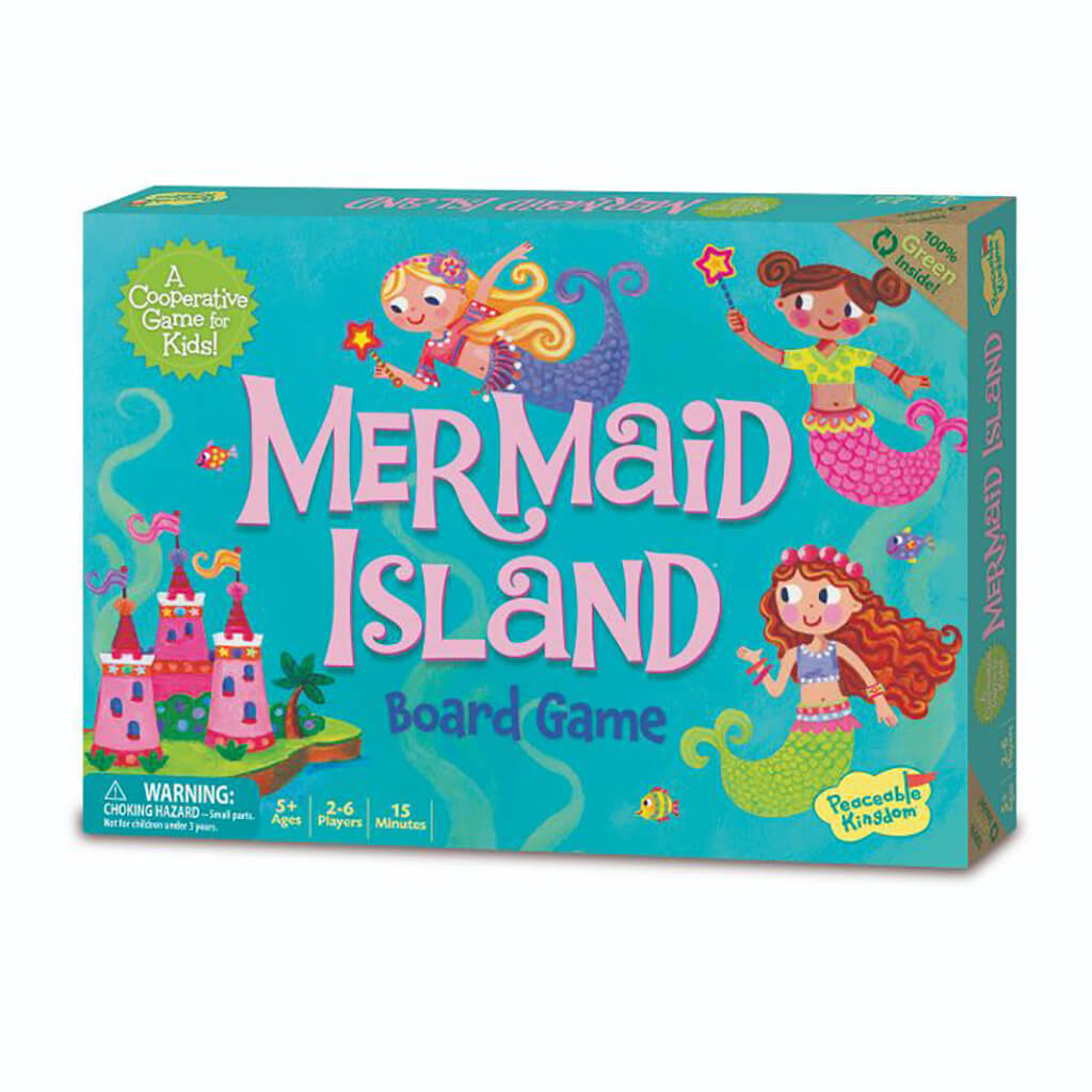Mermaid Island Cooperative Board Game - Peaceable Kingdom (DAMAGED BOX)