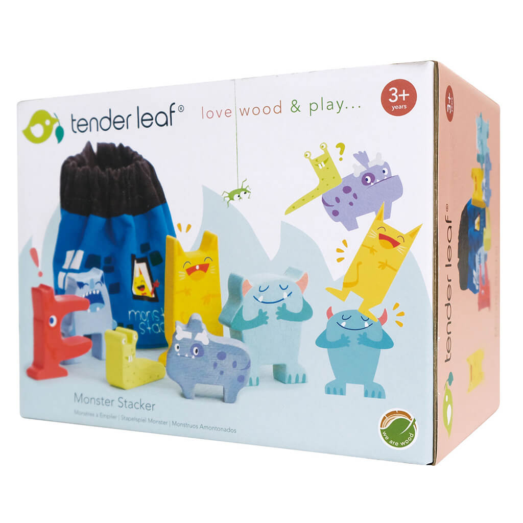 Monster Stacker Wooden Toy - Tender Leaf Toys