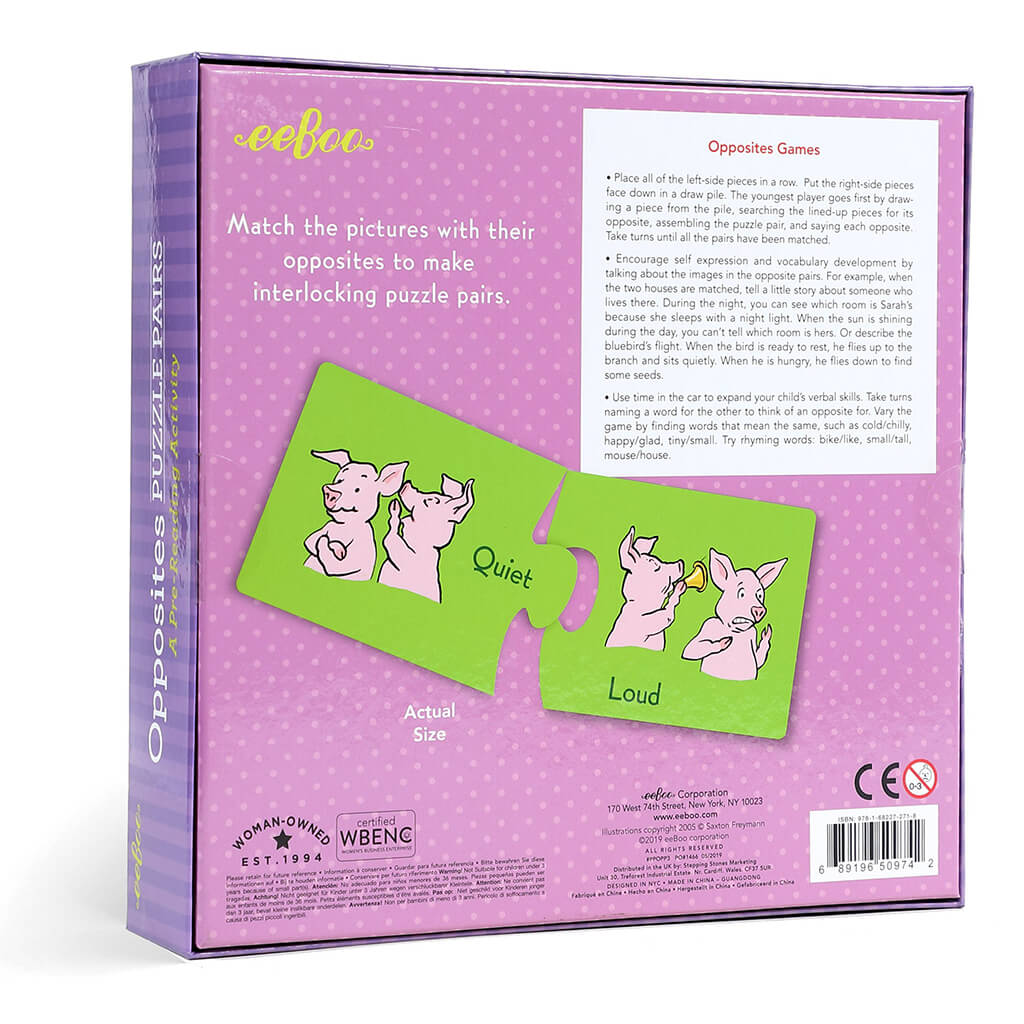 Opposites: Puzzle Pairs - eeBoo