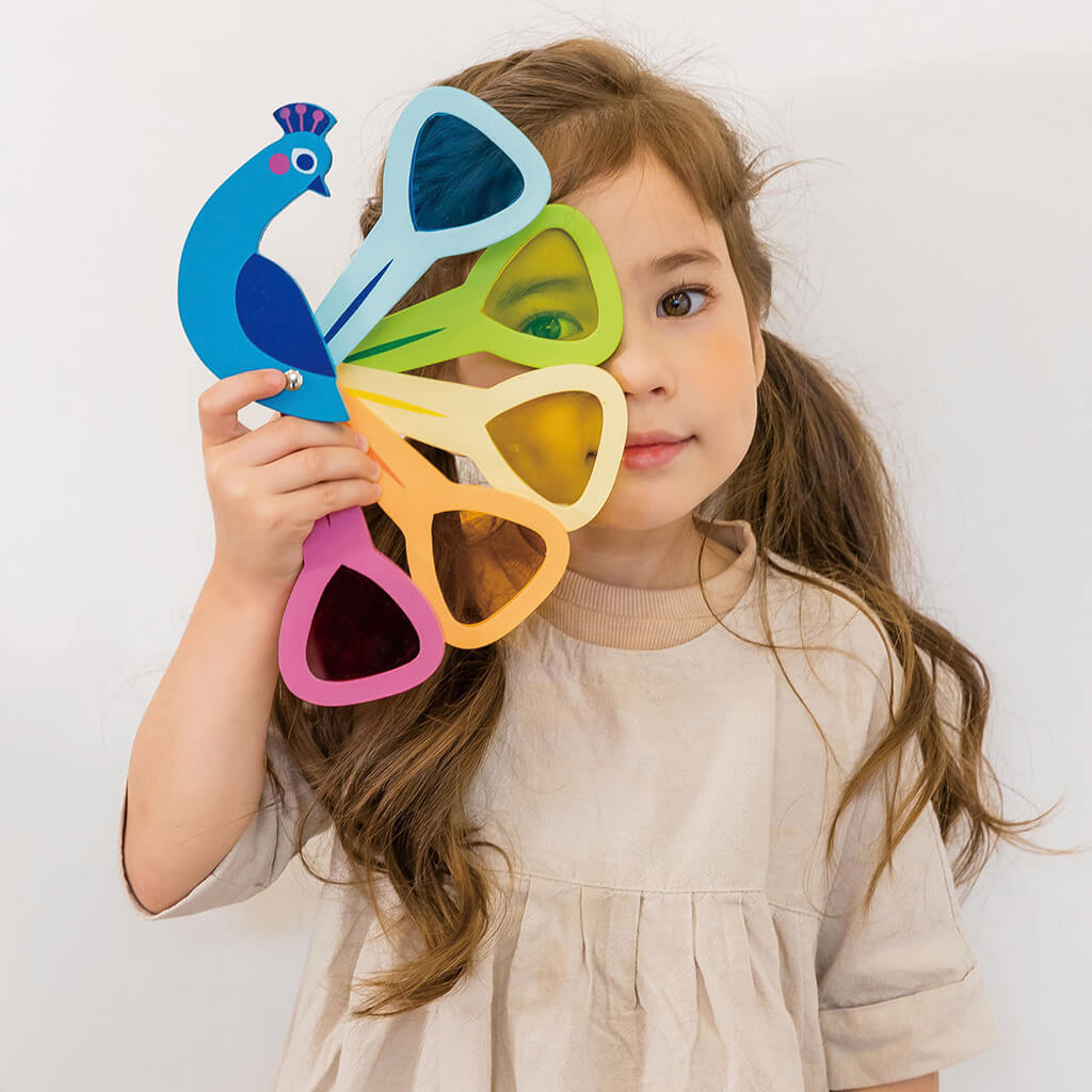 Peacock Colours Wooden Toy - Tender Leaf Toys