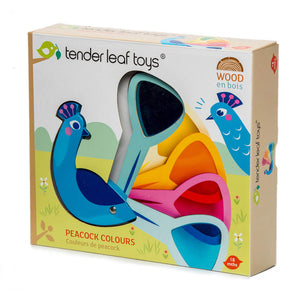 Peacock Colours Wooden Toy - Tender Leaf Toys