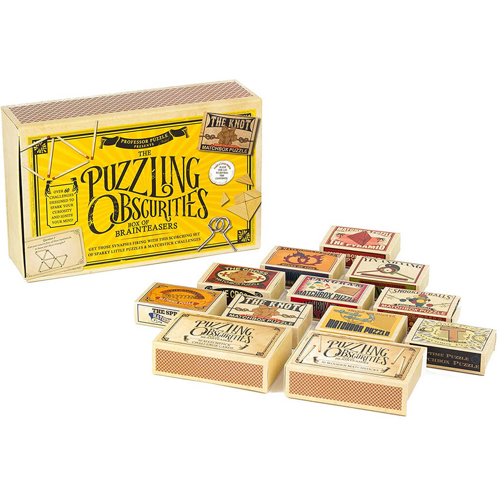 Puzzling Obscurities: 10 Pocket-Sized Matchbox Puzzles - Professor Puzzle