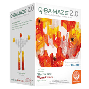 Q-BA Maze 2.0 Marble Run Starter Box - Steam Rocket