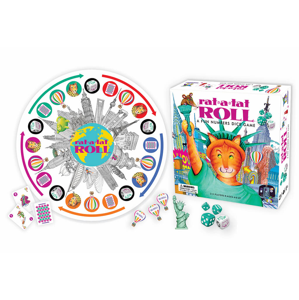 Rat-a-Tat Roll Board Game - Steam Rocket