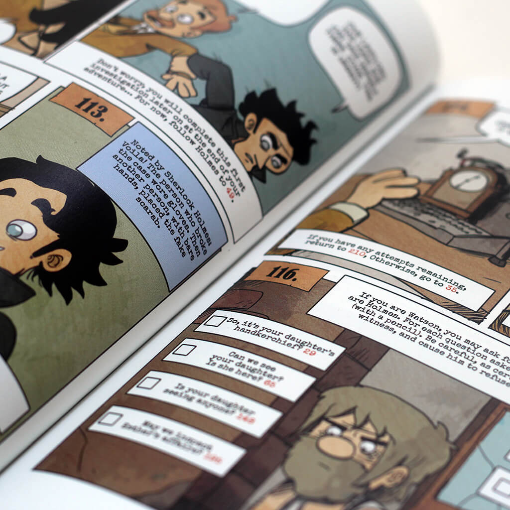 Sherlock Holmes: Four Investigations Graphic Novel Game - Van Ryder Games