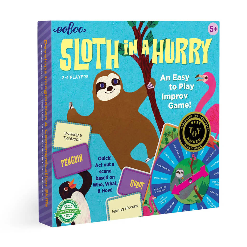 Sloth in a Hurry Improv Game - eeBoo