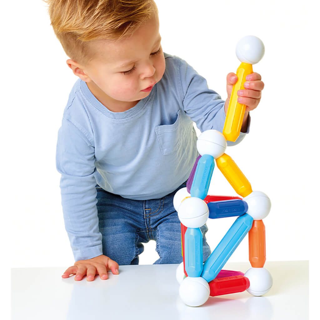 SMARTMAX Start Plus – Magnetisches Konstruktionsspielzeug, 30 Teile, Für Kinder Ab 1 Jahr, Inkl. Bauheft Für 2D & 3D Modelle SMARTMAX Start Plus – Magnetisches Konstruktionsspielzeug, 30 Teile, Für Kinder Ab 1 Jahr, Inkl. Bauheft Für 2D & 3D Modelle