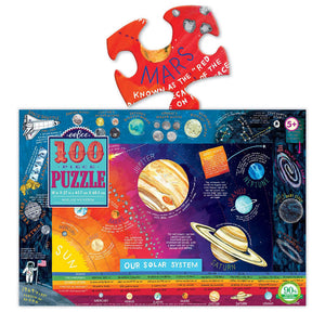 Solar System Jigsaw Puzzle: 100 Jumbo Pieces - eeBoo