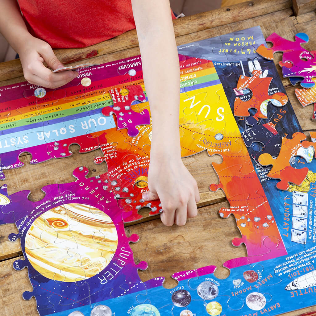 Solar System Jigsaw Puzzle: 100 Jumbo Pieces - eeBoo