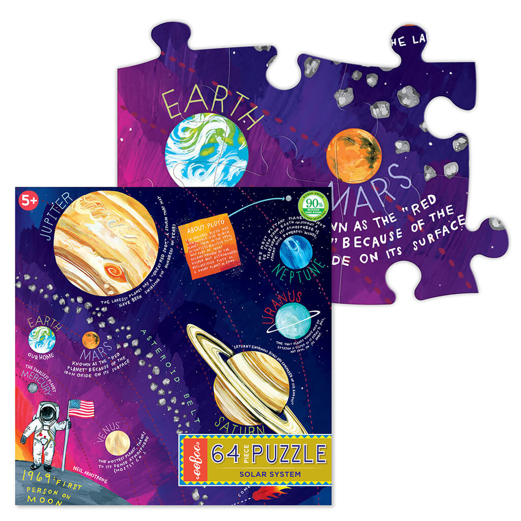 Solar System Jigsaw Puzzle: 64 Jumbo Pieces - eeBoo