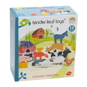 Stacking Farmyard Wooden Toy - Tender Leaf Toys