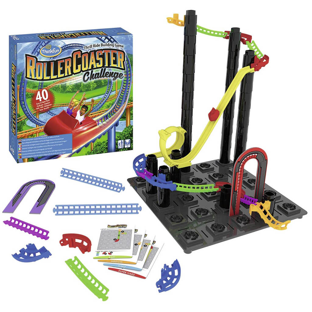 ThinkFun Roller Coaster Challenge Logic Puzzle Game | Steam Rocket ...