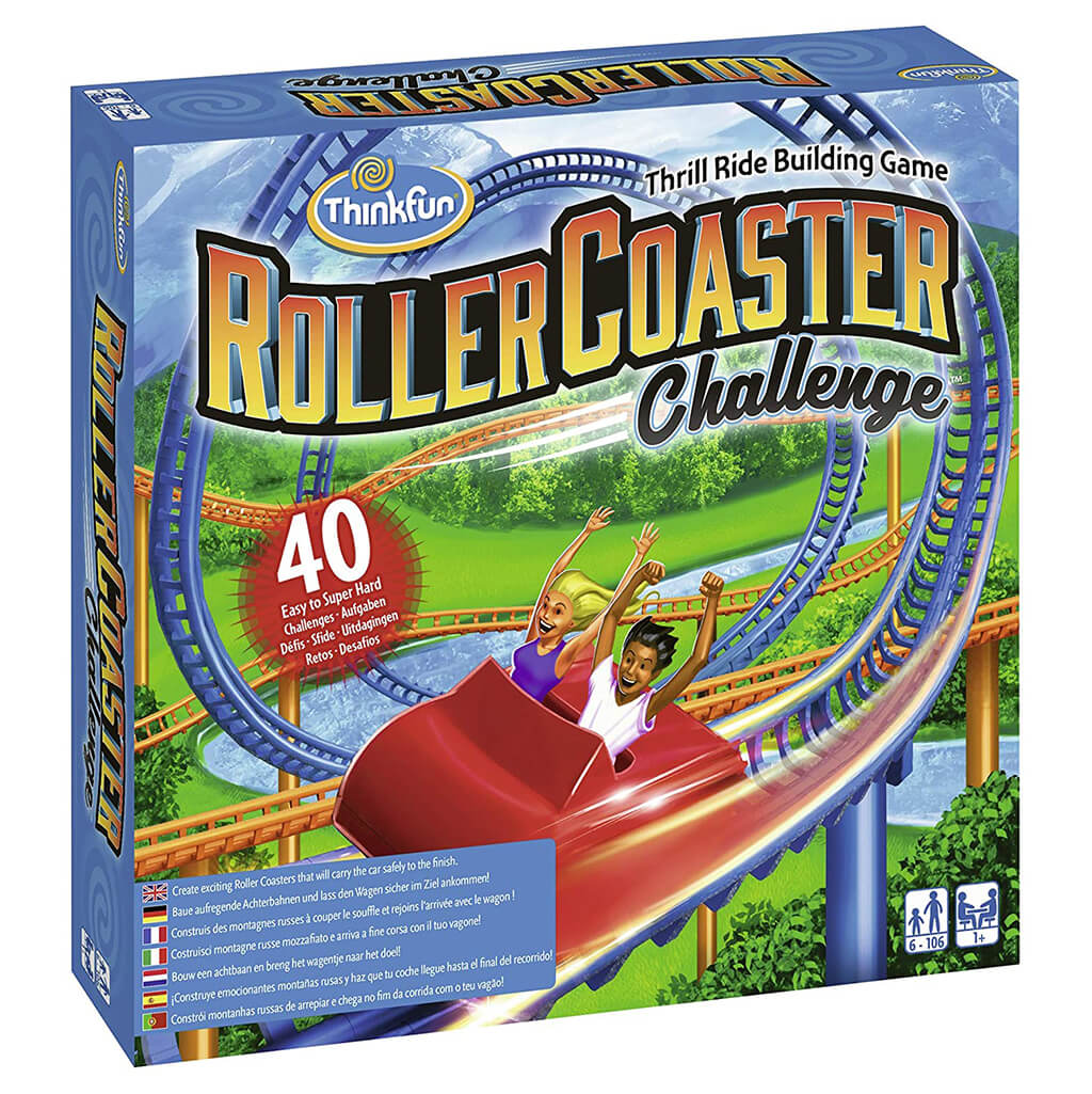 ThinkFun Roller Coaster Challenge Logic Puzzle Game | Steam Rocket ...
