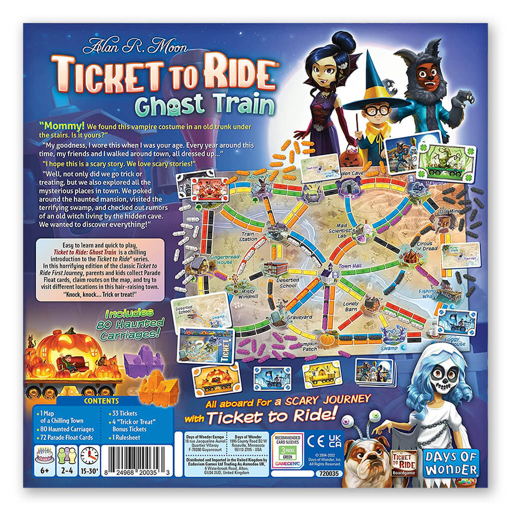 Ticket To Ride Ghost Train (First Journey) Board Game - Days Of Wonder