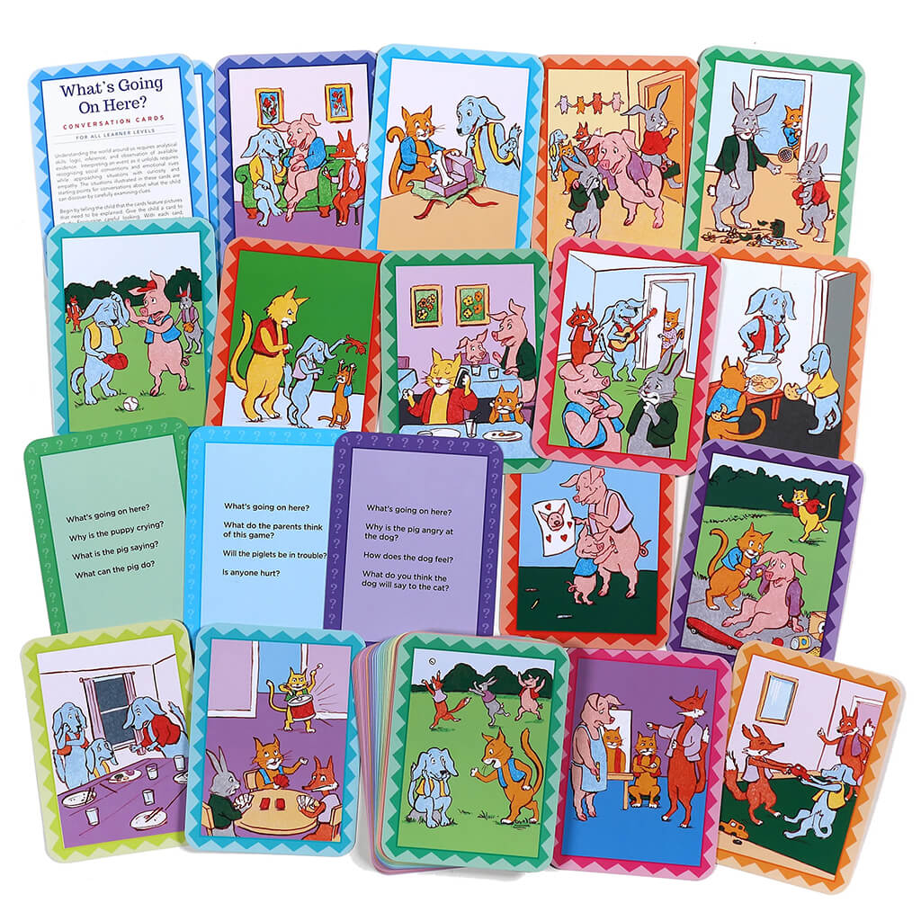 What's Going on Here? Conversation Cards for Social and Logical Inference - eeBoo