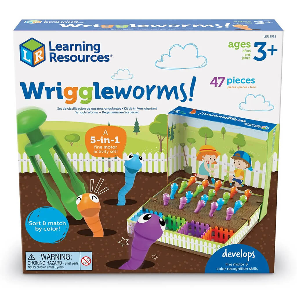 Wriggleworms Fine Motor Activity Set - Learning Resources - Steam Rocket