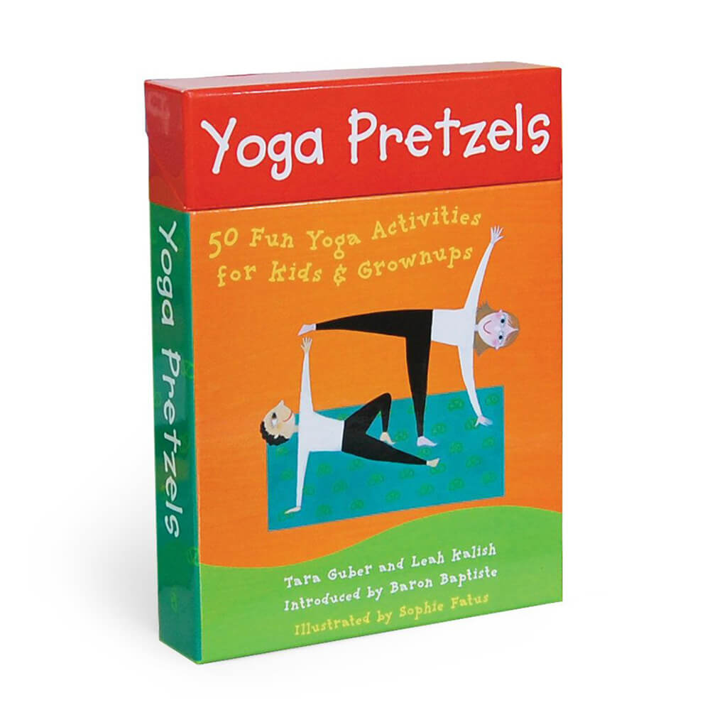 Yoga Pretzels: 50 Fun Yoga Activities for Kids & Grownups- Barefoot Books (Activity Cards) - DAMAGED BOX