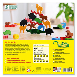 Animal Upon Animal - A Wobbly Stacking Game - Haba (German Box with English Instructions)