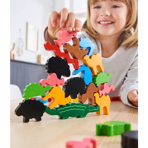 Animal Upon Animal - A Wobbly Stacking Game - Haba (German Box with English Instructions)