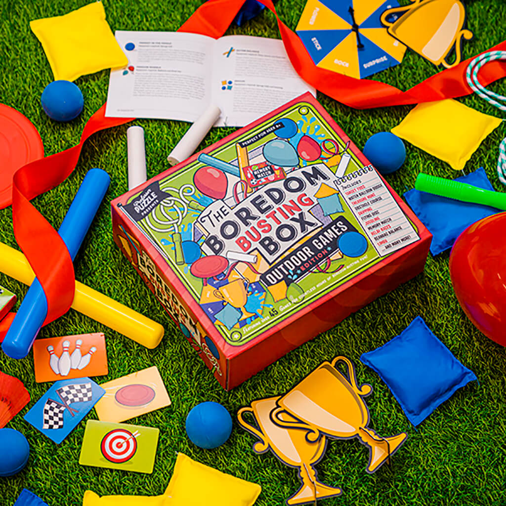 Bored Box The Boredom Busting Box: Outdoor Games - Professor Puzzle - Steam Rocket