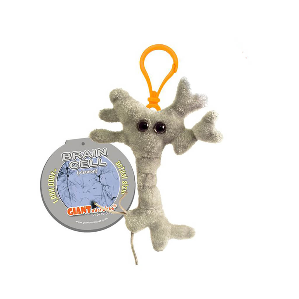 Brain Cell (Neuron) Key Ring - Giant Microbes