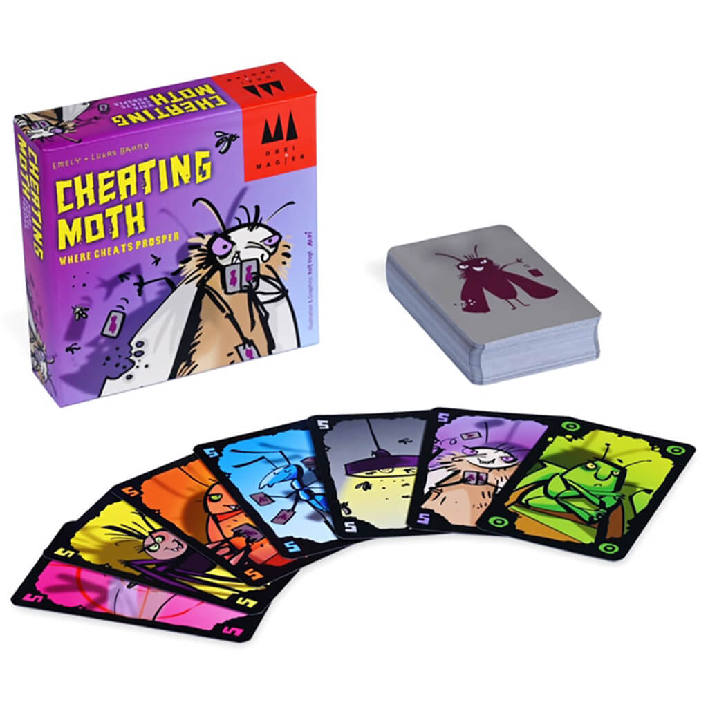 Cheating Moth Card Game - Three Magicians