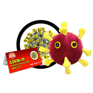 Gigantic Covid-19 (Coronavirus SARS-CoV-2) Soft Toy - Giant Microbes