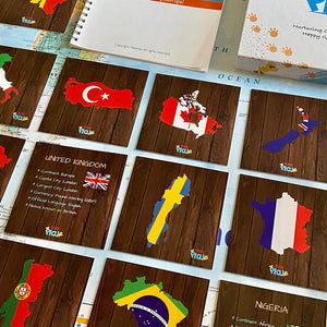 Countries of the World Learning Cards - Teddo Play