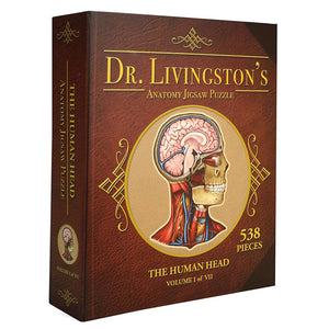 Dr Livingston's Anatomy 441-Piece Jigsaw Puzzle: The Human Head - Genius Games