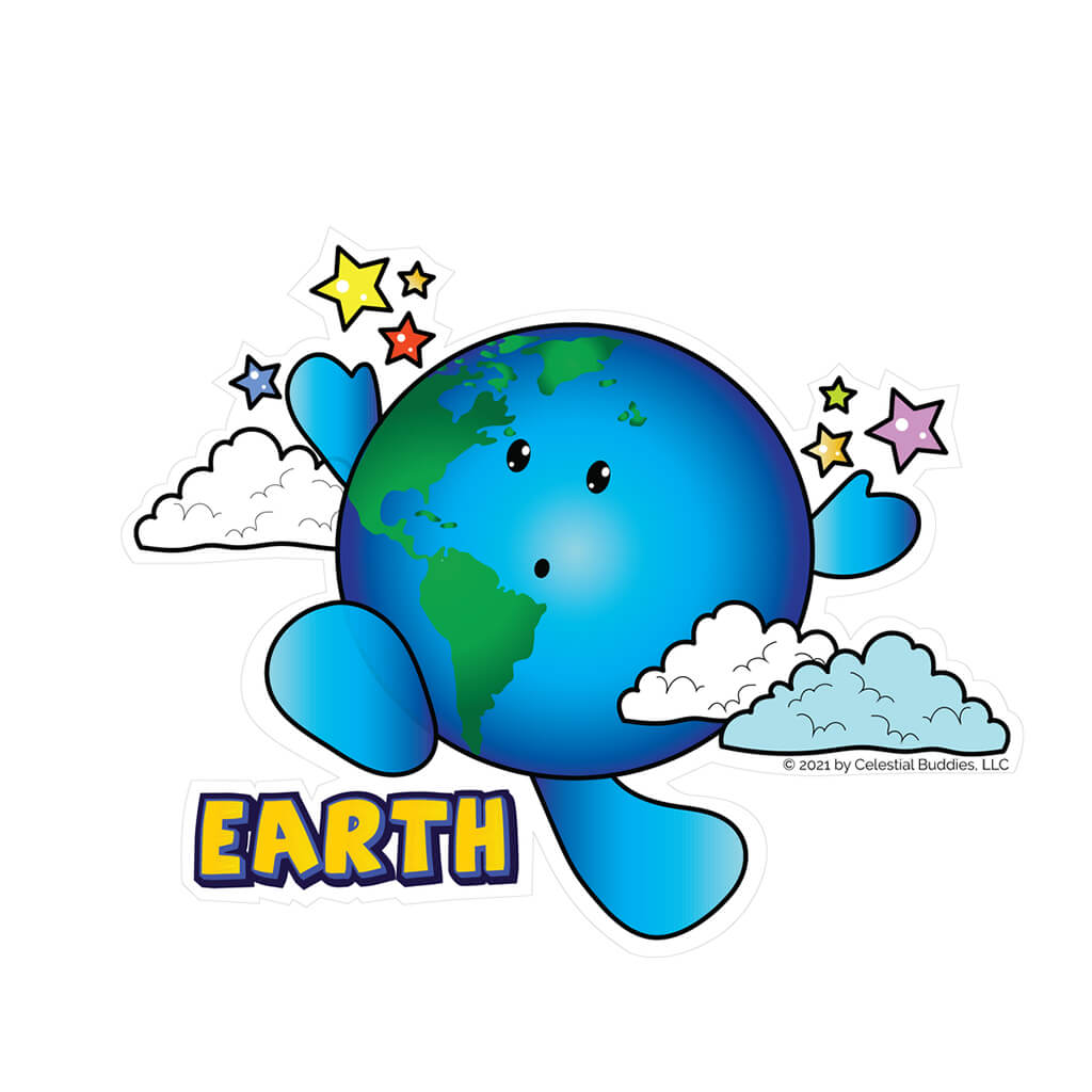 Earth Vinyl Sticker - Celestial Buddies