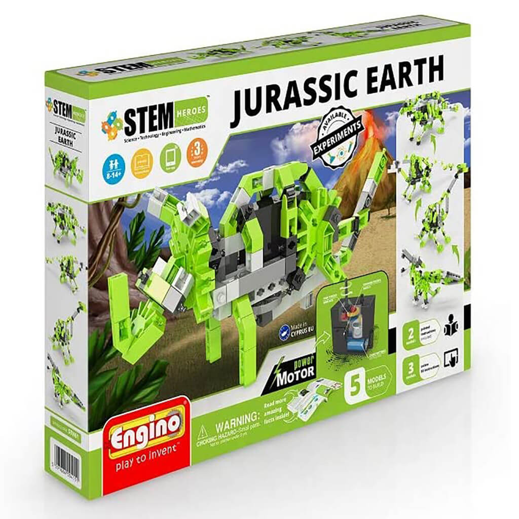 STEM Heroes Jurassic Earth Motorised Construction Kit - Engino