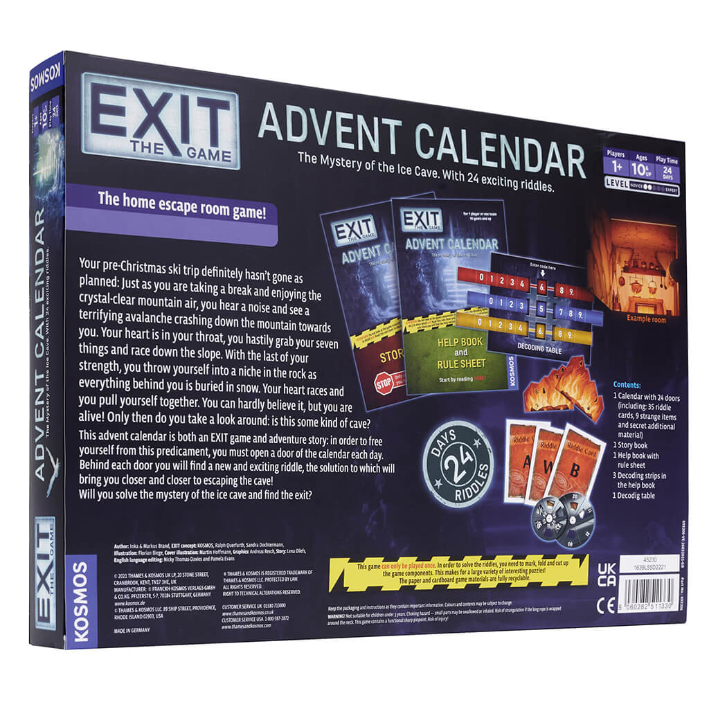 Exit Advent Calendar The Mystery of the Ice Cave Kosmos Steam Rocket