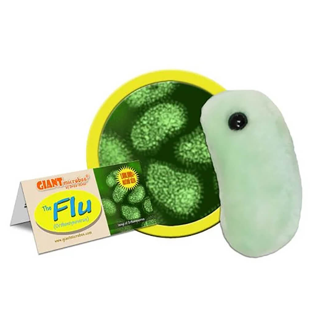 Flu (Orthomyxovirus) Soft Toy - Giant Microbes
