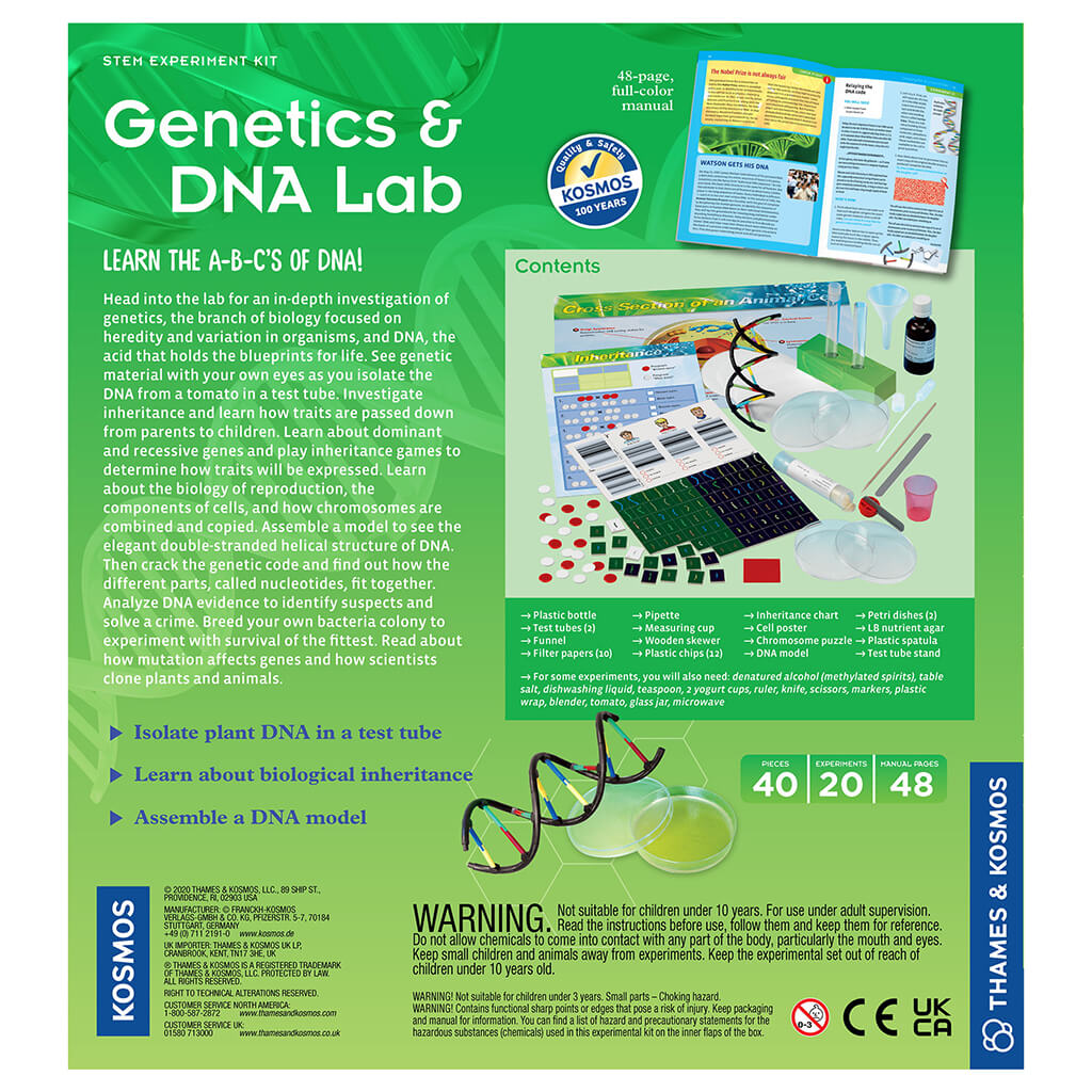 Genetics & DNA Lab STEM Experiment Kit - Thames & Kosmos