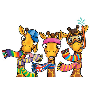 Giraffes in Scarves Counting and Colour Matching Game - Steam Rocket