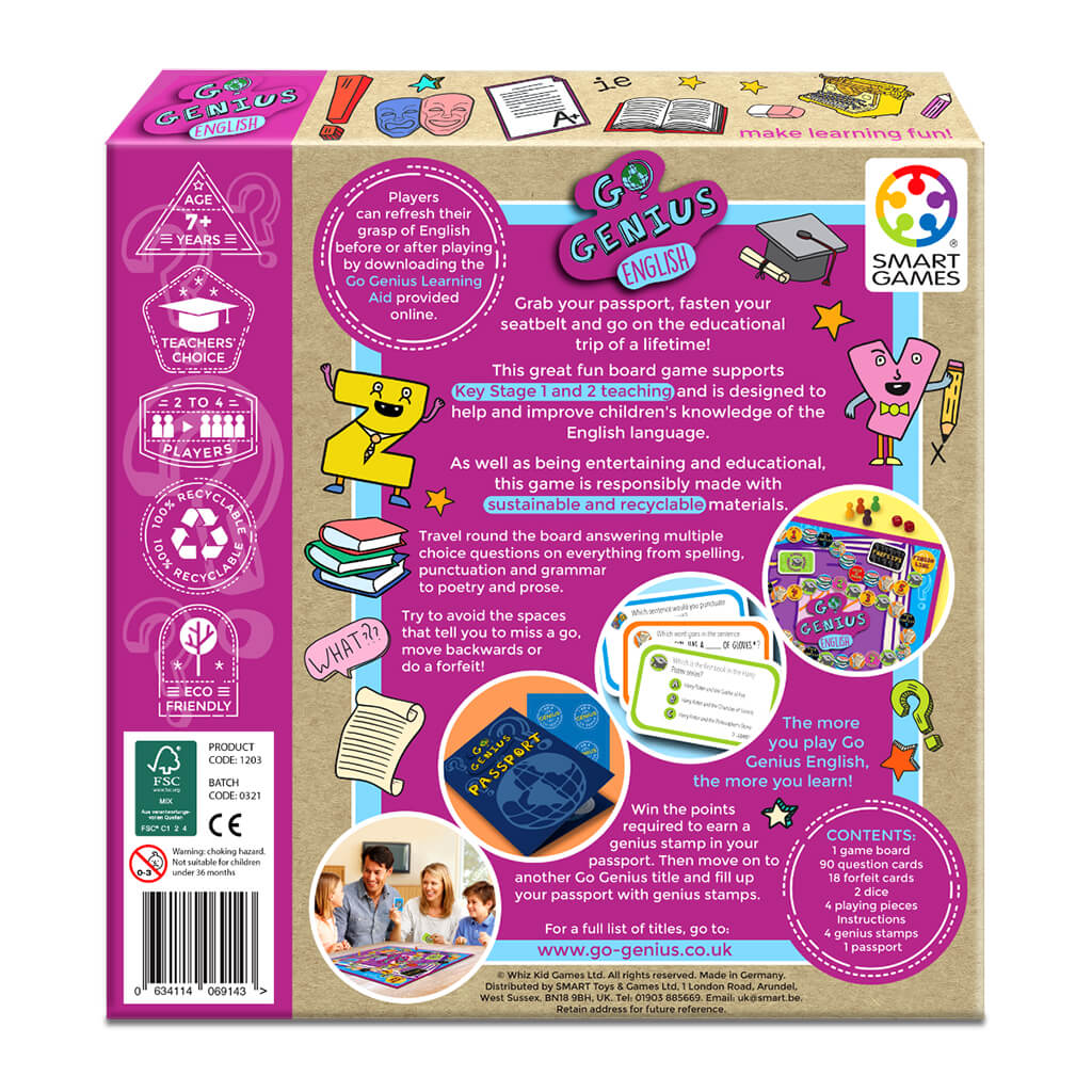 Go Genius: English Board Game - SmartGames