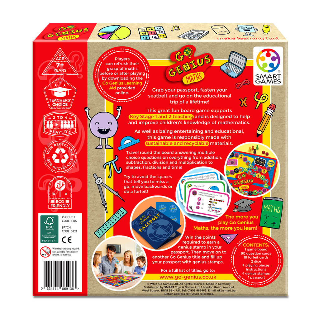 Go Genius: Maths Board Game - SmartGames