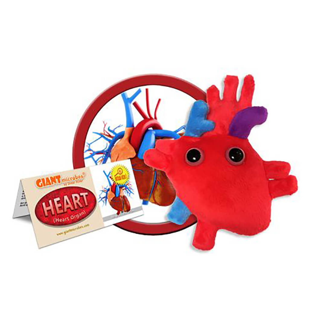 Heart Soft Toy - Giant Microbes