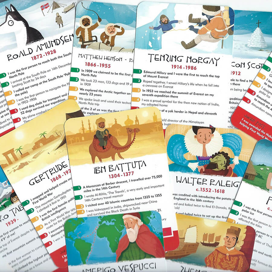 History Heroes Card Game: Explorers