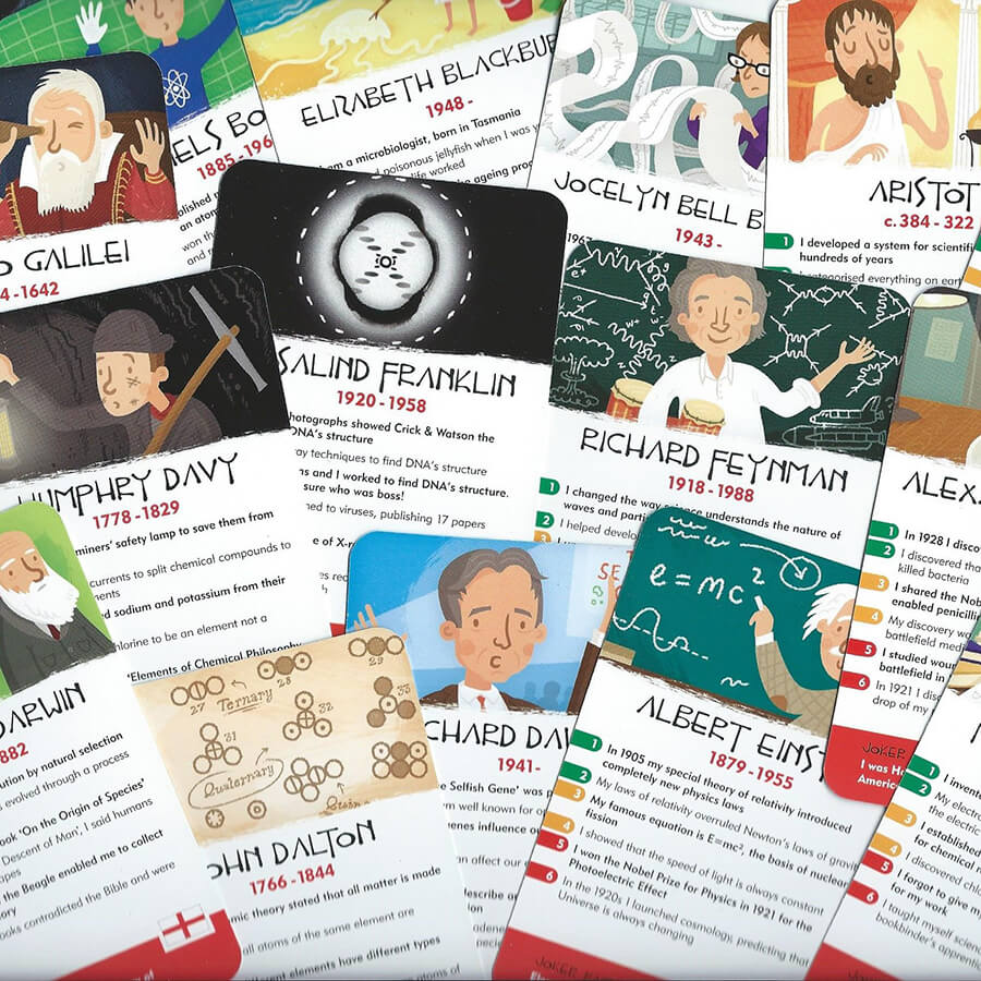 History Heroes Card Game: Scientists