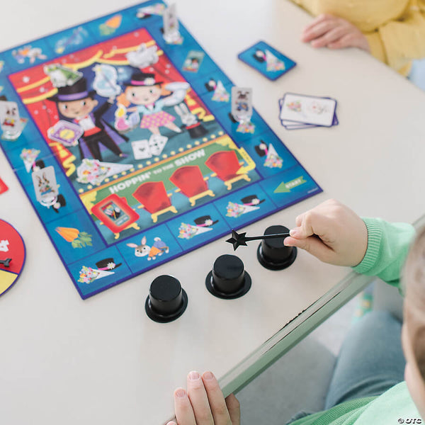 Peaceable Kingdom Hoppin' To The Show Cooperative Board Game For Kids Ages 4+ - Magic Show Adventure