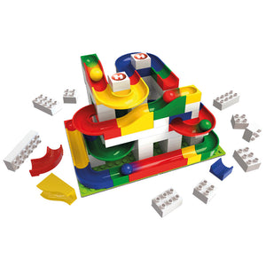 Basic Building Box Marble Run - Hubelino (123 Pieces)