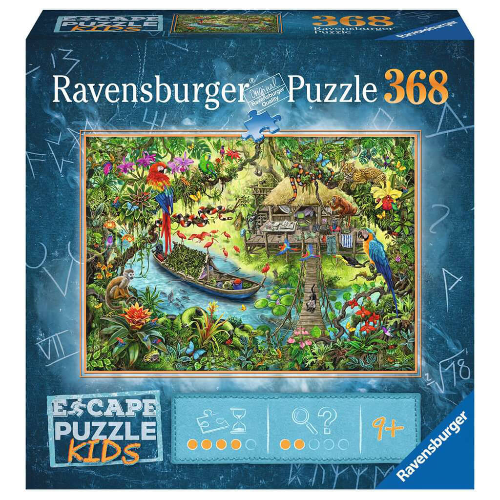 Kids Escape Puzzle: Jungle (368 Piece Jigsaw) - Steam Rocket